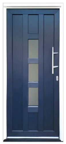 kunststof voordeur opgebouwd uit meerdere vlakken