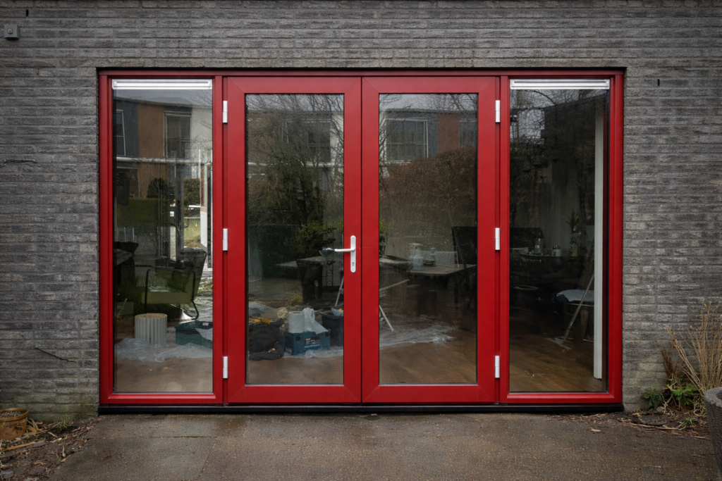 Kunststof openslaande deuren met zijlichten geplaatst in harderwijk 2025