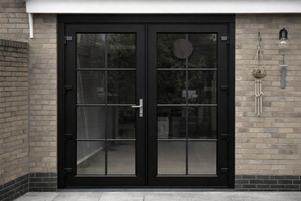 stolpdeuren, buitendraaiend, geplaatst 2025 in Zwolle