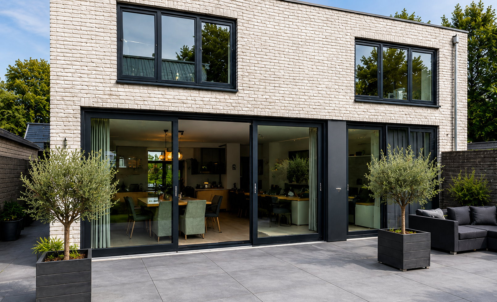 Complete woningrenovatie met kunststof kozijnen en schuifpui