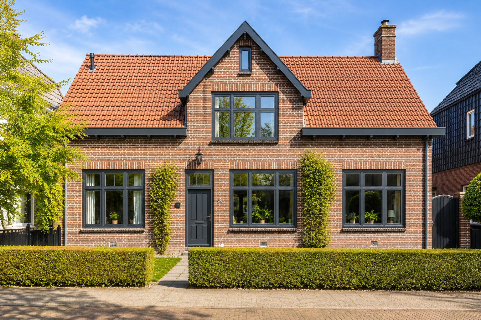 Woning vóór plaatsing van kunststof kozijnen