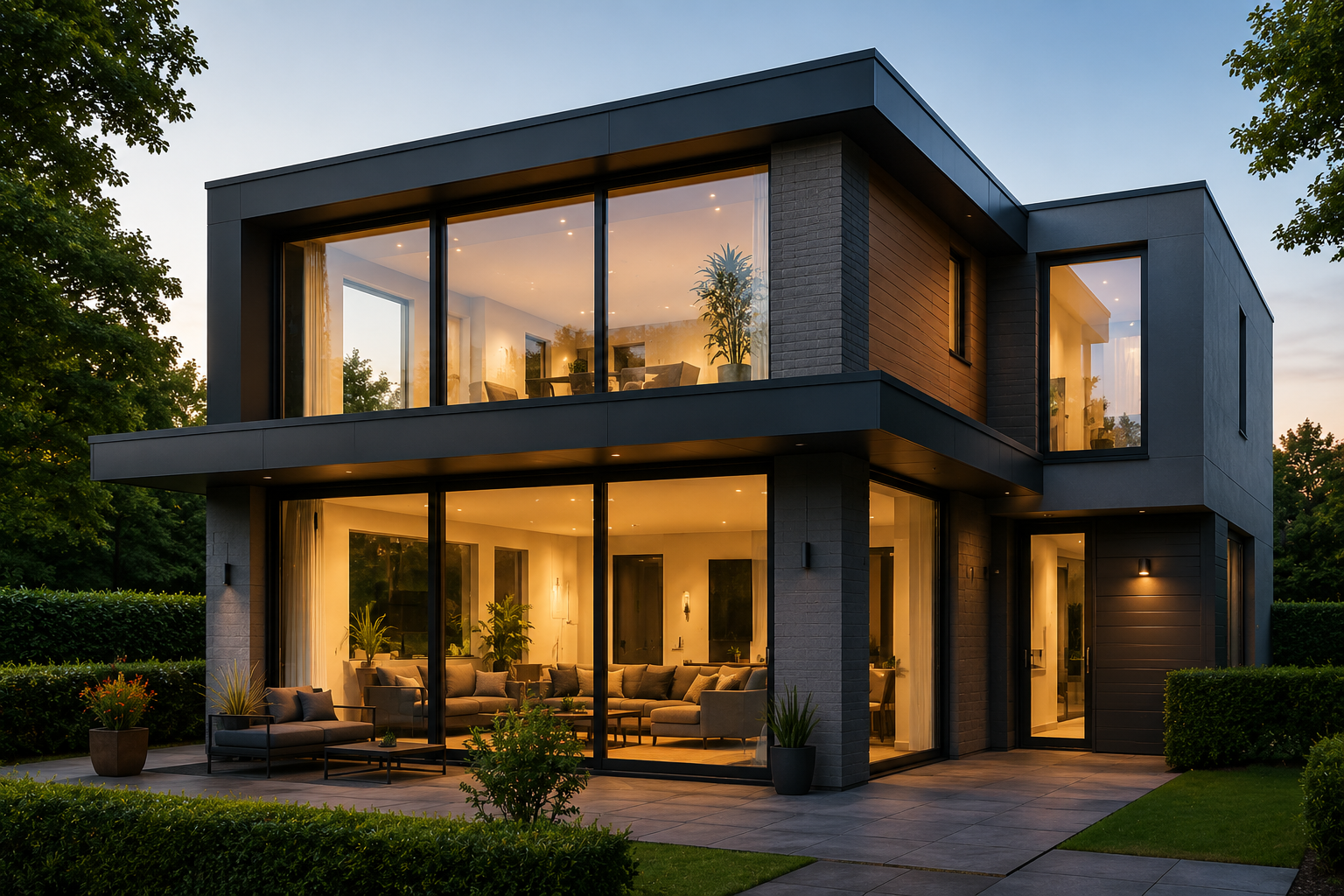 Vrijstaande woning met kunststof kozijnen